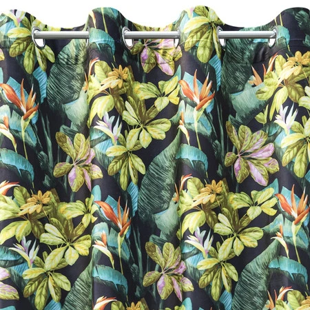 ZASŁONA GOTOWA D91 LIVY 140 X 250 CM CZARNY