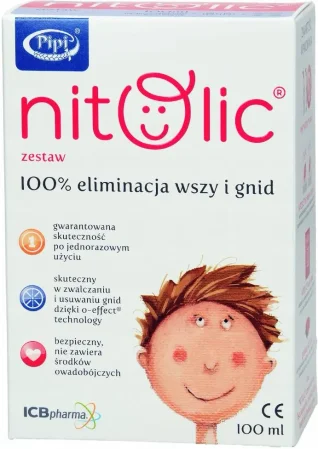 Pipi NITOLIC® Spray przeciw wszawicy 100 ml + grzebień – kompleksowy zestaw do usuwania wszy i gnid