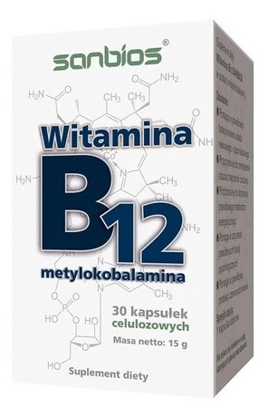 Sanbios Witamina B 12 metylokobalamina 30 kap