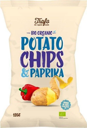CHIPSY ZIEMNIACZANE O SMAKU PAPRYKOWYM BIO 125 g - TRAFO