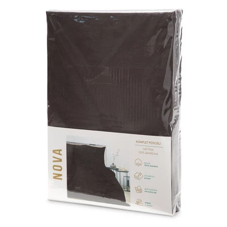 Komplet pościeli Nova3, 140 x 200 cm, Brązowy