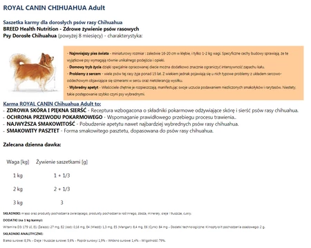 ROYAL CANIN Chihuahua Adult 85g