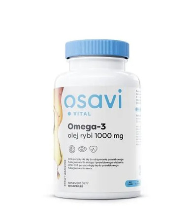 OSAVI Omega-3 olej rybi 1000 mg - 60 kaps.