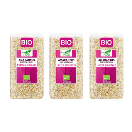 Zestaw 3x Bio Planet − Amarantus ekspandowany − 100 g