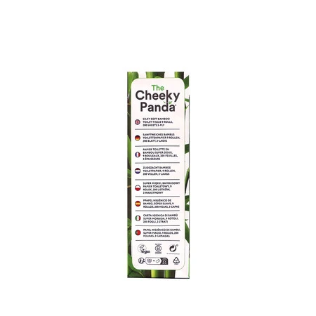 Cheeky Panda, Papier toaletowy trzywarstwowy, 4 rolki