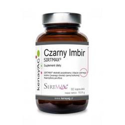KENAY Czarny Imbir SIRTMAX® na wsparcie ochrony antyoksydacyjnej i ochrony komórek przed stresem oksydacyjnym 60 kaps.