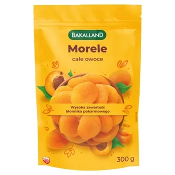 Bakalland Morele całe owoce 300g