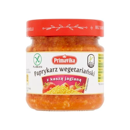 Paprykarz wegetariański z kaszą jaglaną 160 g