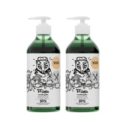 Zestaw: 2x Yope - Naturalny płyn do mycia naczyń Mięta 750ml