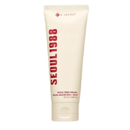 Seoul 1988 Snail Mucin 93% Cream łagodzący krem do twarzy z filtratem ze śluzu ślimaka i ryżem 100ml
