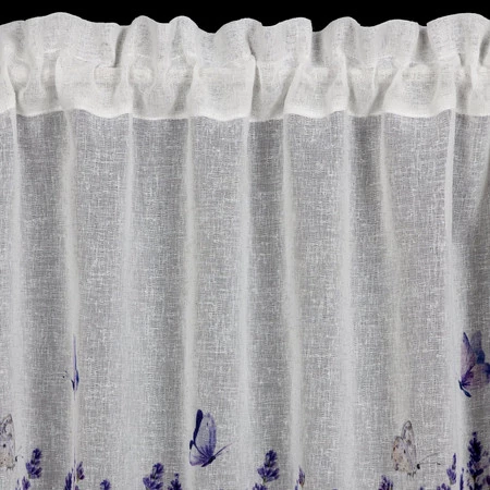 FIRANA GOTOWA ELLA NA TAŚMIE 150 X 30 CM BIAŁY