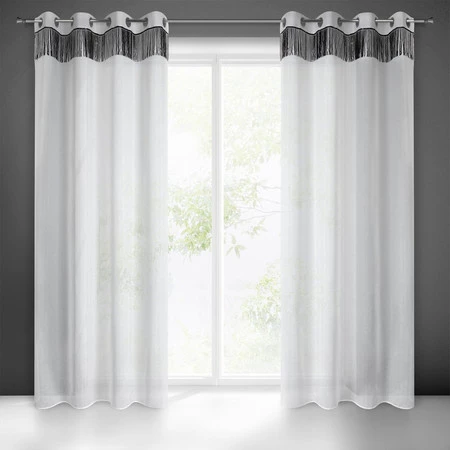FIRANA GOTOWA JASPER 140 X 250 CM BIAŁY