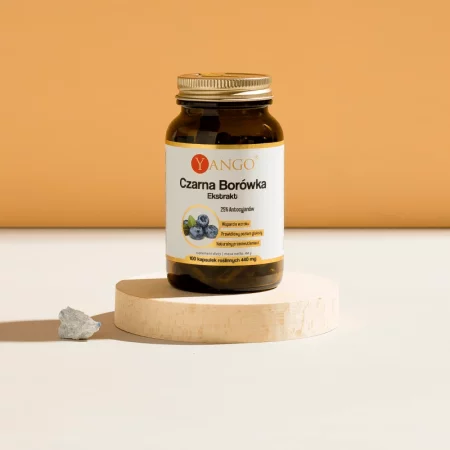 Yango Czarna borówka - ekstrakt na wsparcie wzroku 100 kaps.