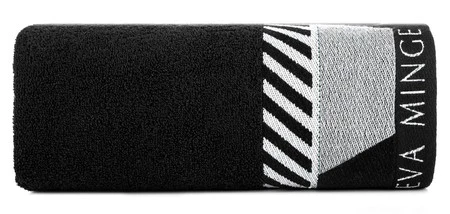 Ręcznik Eva7 50 x 90 cm, Czarny