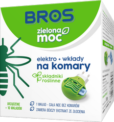 BROS Zielona Moc Elektro + 10 wkładów na komary