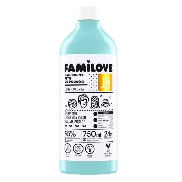 Płyn do mycia podłóg Słoneczna Lawenda Naturalny 750 ml Familove Home Yope