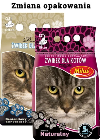 BENEK MILUŚ PREMIUM Compact Żwirek bentonitowy 5l