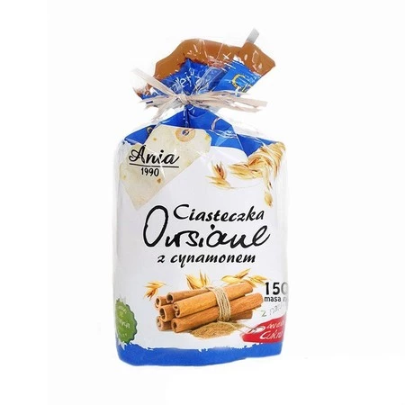 Ania − Ciasteczka owsiane cynamonowe B/C − 150 g