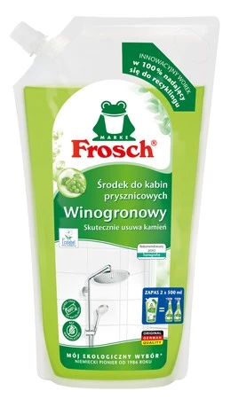 Frosch Winogronowy środek do kabin prysznicowych - worek 1000ml