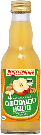 SHOT NA ODPORNOŚĆ JABŁKO - IMBIR - KURKUMA - ACEROLA BIO 200 ml - BEUTELSBACHER