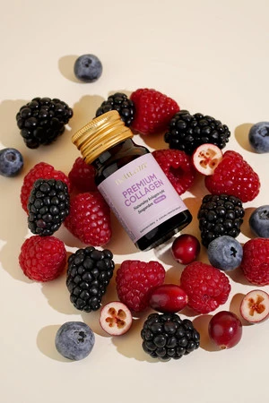 Natu Care Premium Collagen, szoty kolagenowe 10 000 mg, 15 szt. smak owoców leśnych