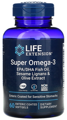 Super Omega-3 EPA/DHA z Lignanami Sezamowymi i Ekstraktem z Oliwek (60 kaps.)