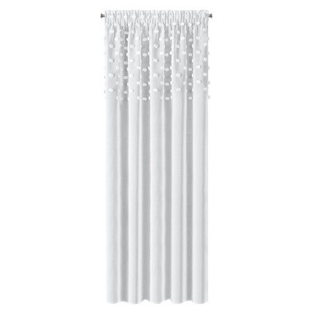 ZASŁONA GOTOWA D91 STELLA NA TAŚMIE 140 X 270 CM BIAŁY