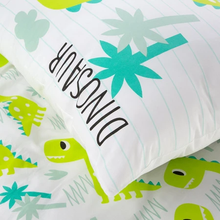 POŚCIEL BAWEŁNIANA D91 KID 08 160 X 200 CM JASNOZIELONY