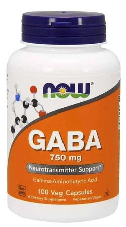 GABA - Kwas Gamma Aminomasłowy 750 mg (100 kaps.)