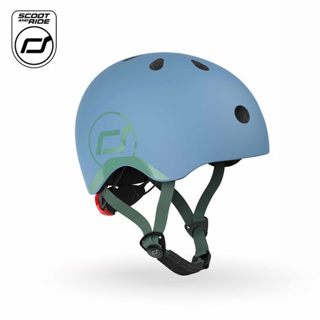 SCOOTANDRIDE Kask XXS-S dla dzieci 1-5 lat Steel