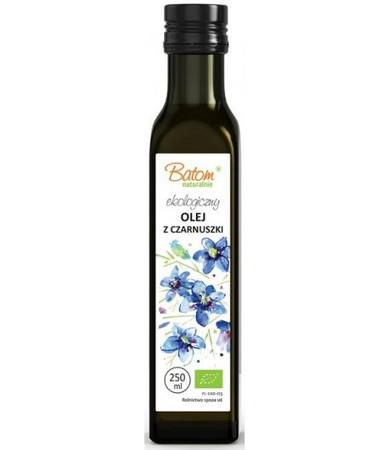 OLEJ Z CZARNUSZKI TŁOCZONY NA ZIMNO BIO 250 ml - BATOM