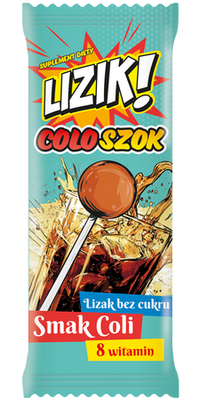 Lizik COLOSZOK lizak bez cukru smak coli 1 szt. STARPHARMA
