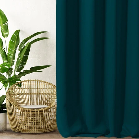 ZASŁONA GOTOWA D91 PARISA 135 X 250 CM CIEMNOTURKUSOWY