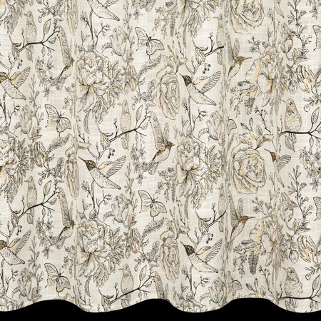 ZASŁONA GOTOWA LUCINA 140 X 250 CM SREBRNY