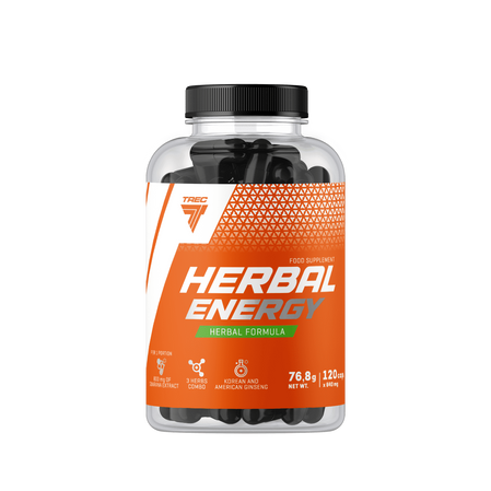 Trec HERBAL ENERGY przedtreningówka z Żeń-szeniem i Guaraną 120 kaps.