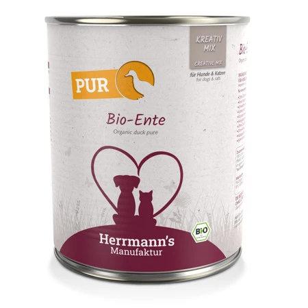 HERRMANN'S MANUFAKTUR Kreativ Mix Bio Ente - 100% kaczka ekologiczna (800g)