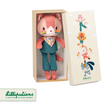 Lilliputiens Przytulanka w ozdobnym pudełku Kotka Jeanne 3 m+