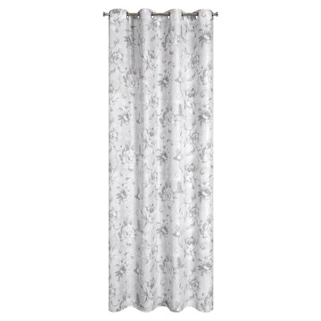 ZASŁONA GOTOWA SIENNA 140 X 250 CM SREBRNY