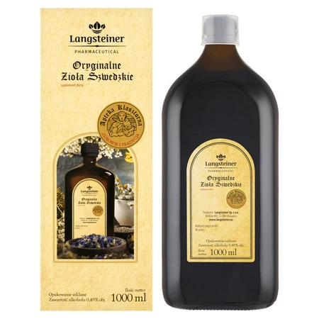 Langsteiner Oryginalne Zioła Szwedzkie 1000 ml