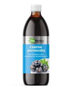 Ekamedica Czarna Porzeczka 0,5L Sok 100%