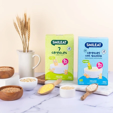 Smileat, BIO Kaszka bezglutenowa dla niemowląt z komosą ryżową 4m+, 200g
