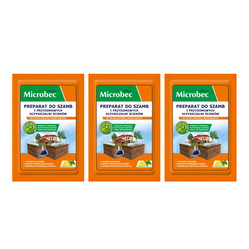 Zestaw: 3x BROS - Microbec ULTRA 25g zapach cytryny - preparat do szamb - 1 szt