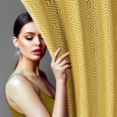 ZASŁONA GOTOWA INGA 140 X 250 CM ZŁOTY