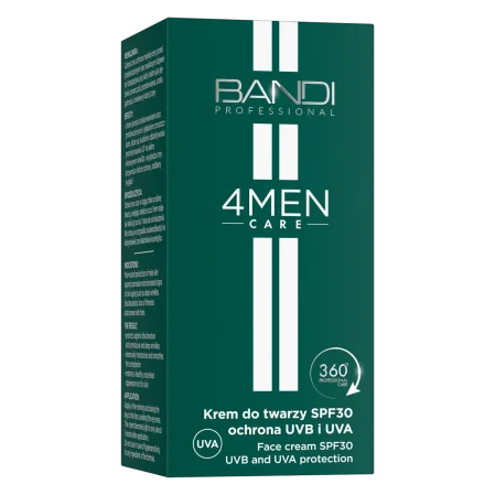 Bandi 4MEN Care Krem do twarzy SPF30 ochrona UVB i UVA 50ml