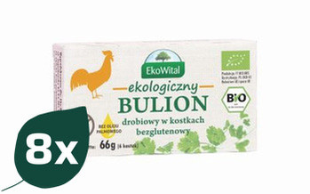 EkoWital, Zestaw: 8xBulion drob. kostki BIO 8x66g