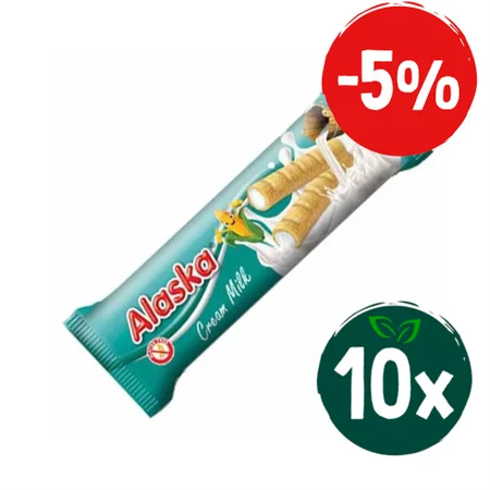 Zestaw: 10x Rurki kukurydziane z mlecznym kremem BEZGL. 18 g