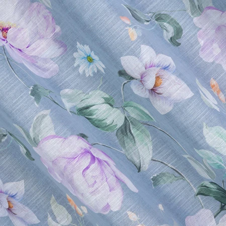 ZASŁONA GOTOWA FLORA 140 X 250 CM POPIELATY