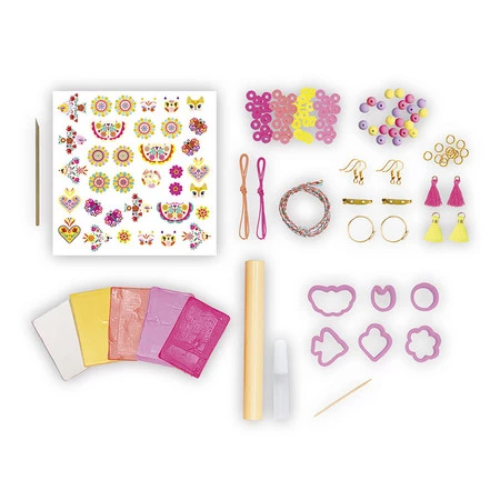 Janod Zestaw kreatywny do tworzenia biżuterii dla przyjaciółek Klejnoty przyjaźni 8+