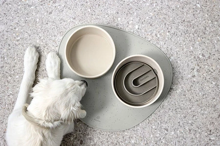 PALOPA Wkład do miski dla psa spowalniający silikonowy Yumo taupe