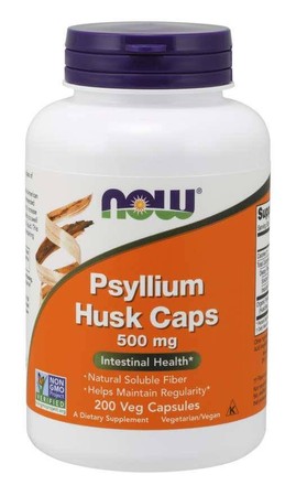 Psyllium Husk Caps - Babka Płesznik 500 mg (200 kaps.)